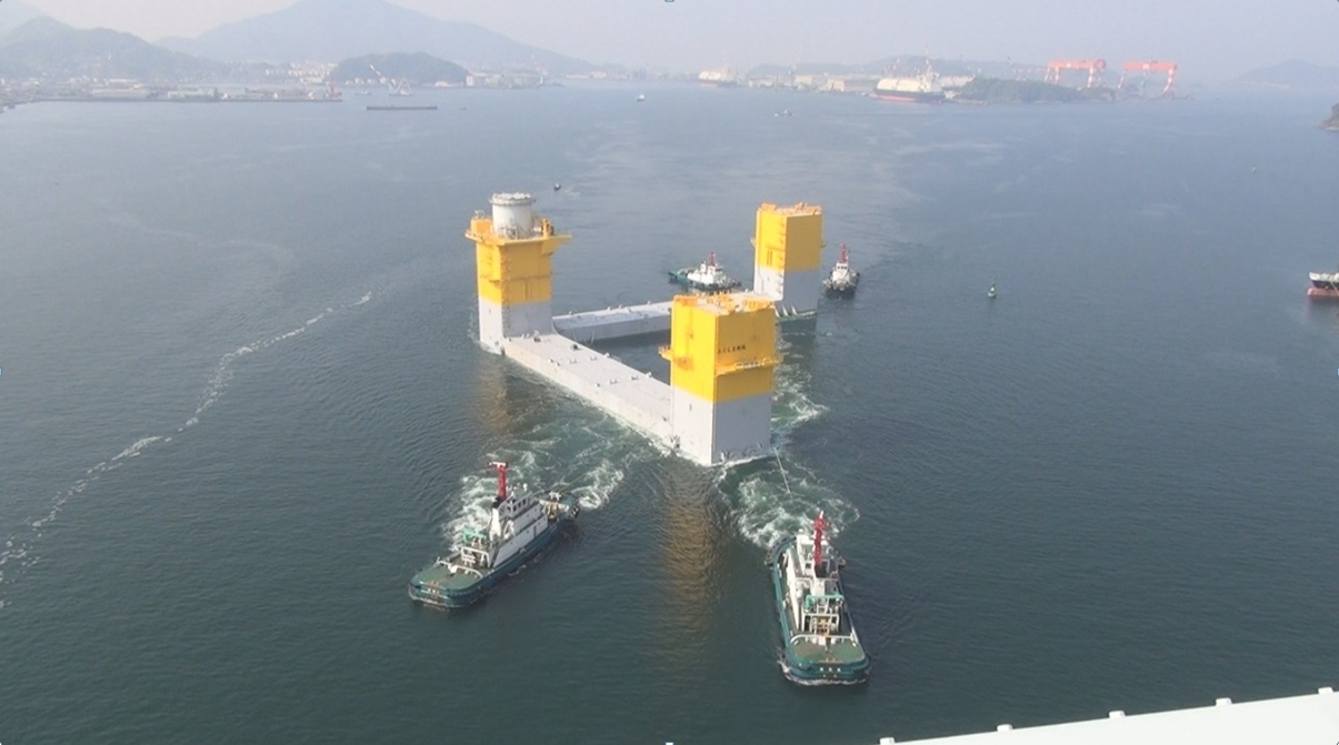 7MW油圧ドライブ型浮体式洋上風力発電設備用浮体