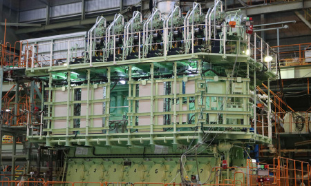 2016 World's first ME-GIE, ethane gas injection diesel engine completed.