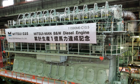 2018年 単一機種の累計生産1億馬力を達成。日本国内において50%を超えるシェアを占め、他社を大きく引き離す生産量を誇ります。