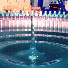 Multi-directional wave generator for the model sea basin created using sea floor data